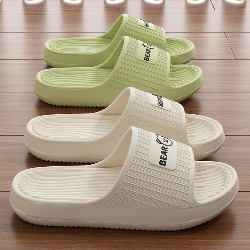 Mule Slip On - 클라우드 소프트 슬리퍼, 여성용/남성용, 귀여운 곰