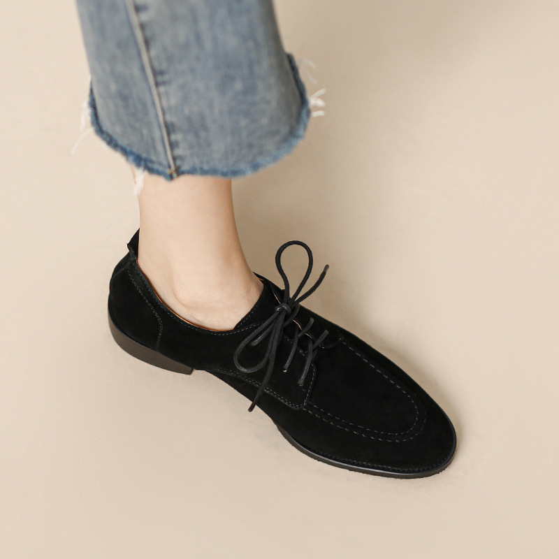 2025 봄과 가을 신상 여성 레트로 레이스업 옥스포드 - Oxford Lace Up Women 리뷰 및 가격
